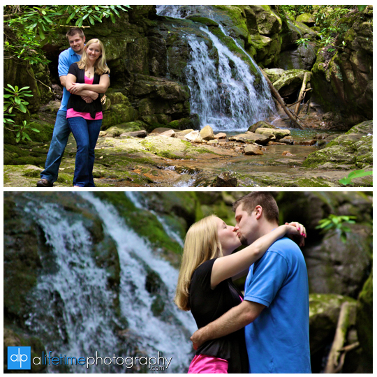 Blue_Hole_Falls_Engagement_Engaged_Couple_Elizabethton_Waterfalls