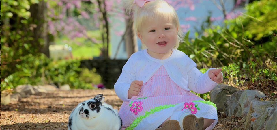 Audrey’s Pictures with the Easter Bunny | Botanical Gardens | Knoxville, TN Photographer