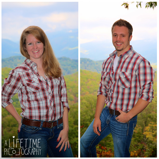 Gatlinburg TN Engagement Photographer session in the smoky mountains national park on Motor Nature Trail outside of Pigeon Forge Tennessee engaged couple-2
