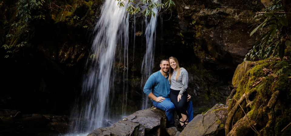 Kevin + Becca | Grotto Falls |Secret Proposal Photographer | Gatlinburg, TN