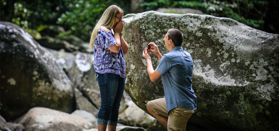 Nathan and Ivy’s Proposal | Chimney Tops Picnic Area | New Found Gap |Gatlinburg Photographer