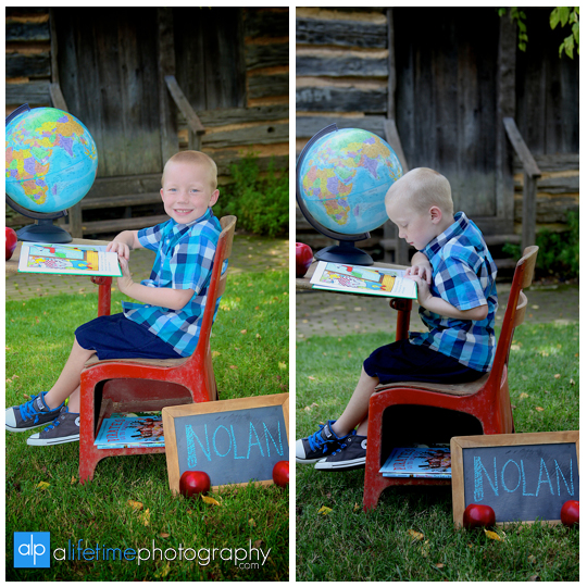kindergarten-pre-k-back-to-school-first-grade-photographer-pictures-photography-session-desk-apple-props-globe-Johnson-City-Kingsport-Knoxville-Bristol-TN-1