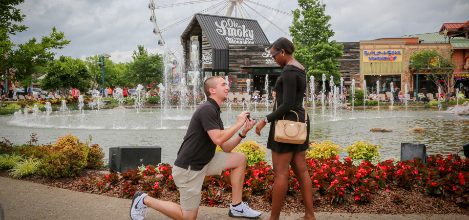 Hunter Proposes to Arielle | The Island Wheel | Pigeon Forge, TN Photographer