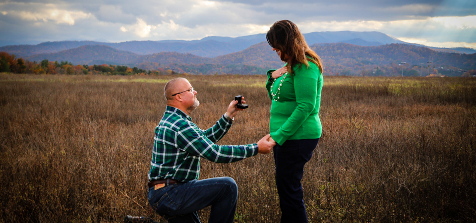 Tripp + Julia’s Surprise Proposal During Their Photo Shoot In Pigeon Forge